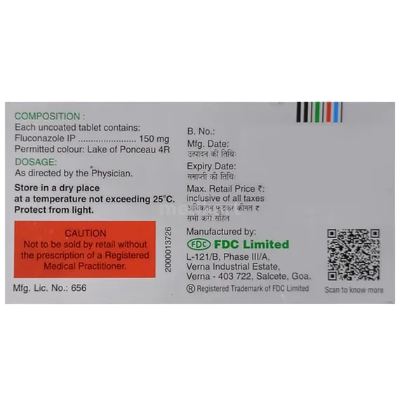 zocon 150mg tablet 6's